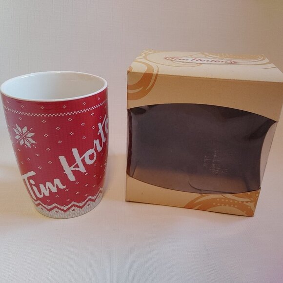 Tim Hortons Limited Edition #015 Holiday Sweater Mug with gift box - Picture 1 of 11